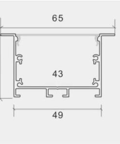 Thanh nhôm đèn led âm trần thạch cao KR-5035AJ