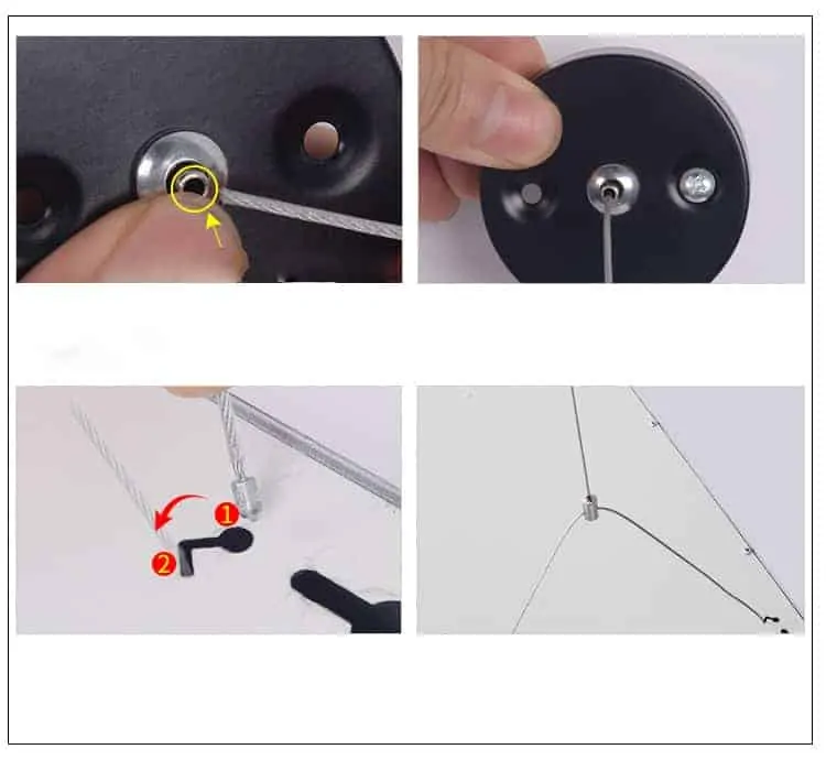 cách lắp đặt đèn thả