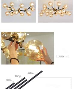 Đèn thả phòng khách phong cách magic pea