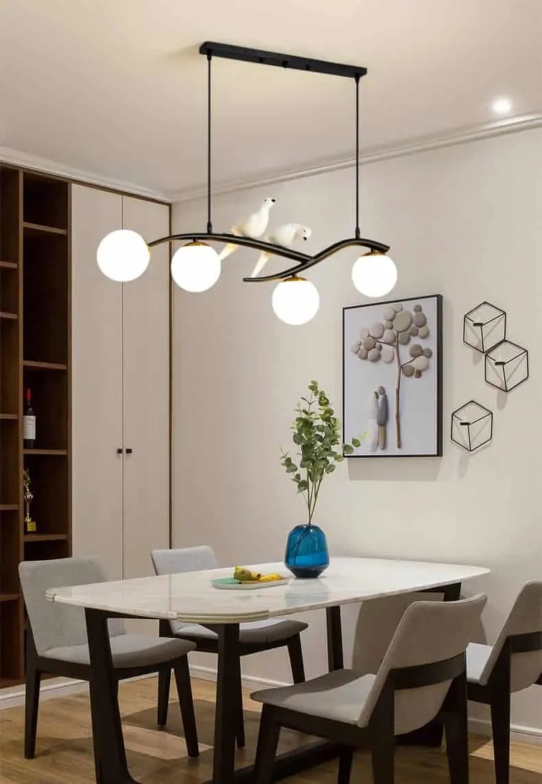 Đèn thả bàn ăn phong cách bắc âu hiện đại