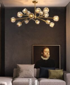 Đèn chùm pha lê phong cách thượng uyển bắc Âu