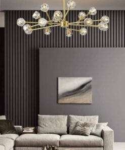 Đèn chùm pha lê phong cách thượng uyển bắc Âu