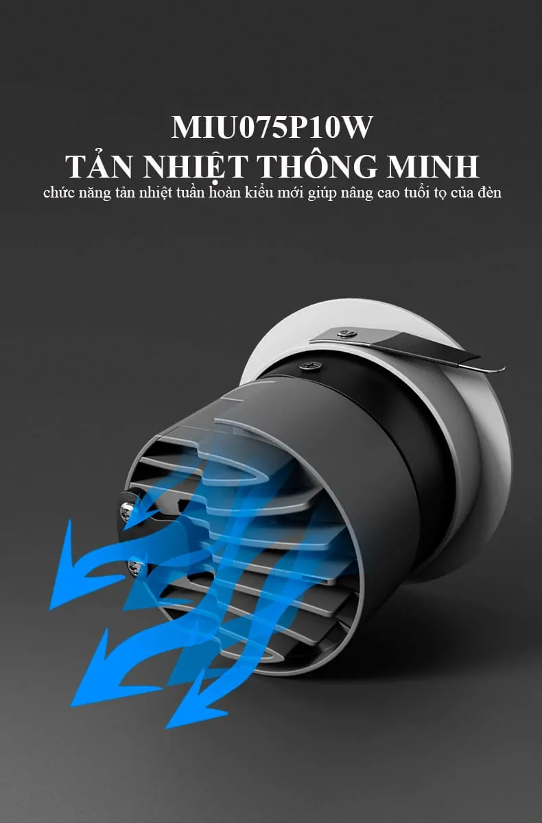Đèn âm trần chiếu điểm MIU075P10W  - Ảnh 9