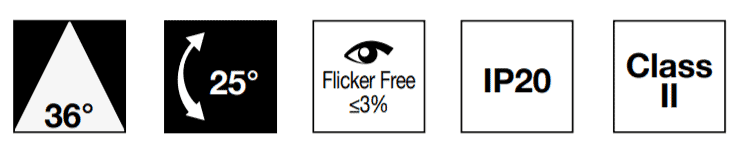 Đèn LED âm trần, Downlight nhập khẩu, thương hiệu Đức, công suất 7w, lỗ khoét 70mm, thấu kính chống chói, điều chính góc chiếu