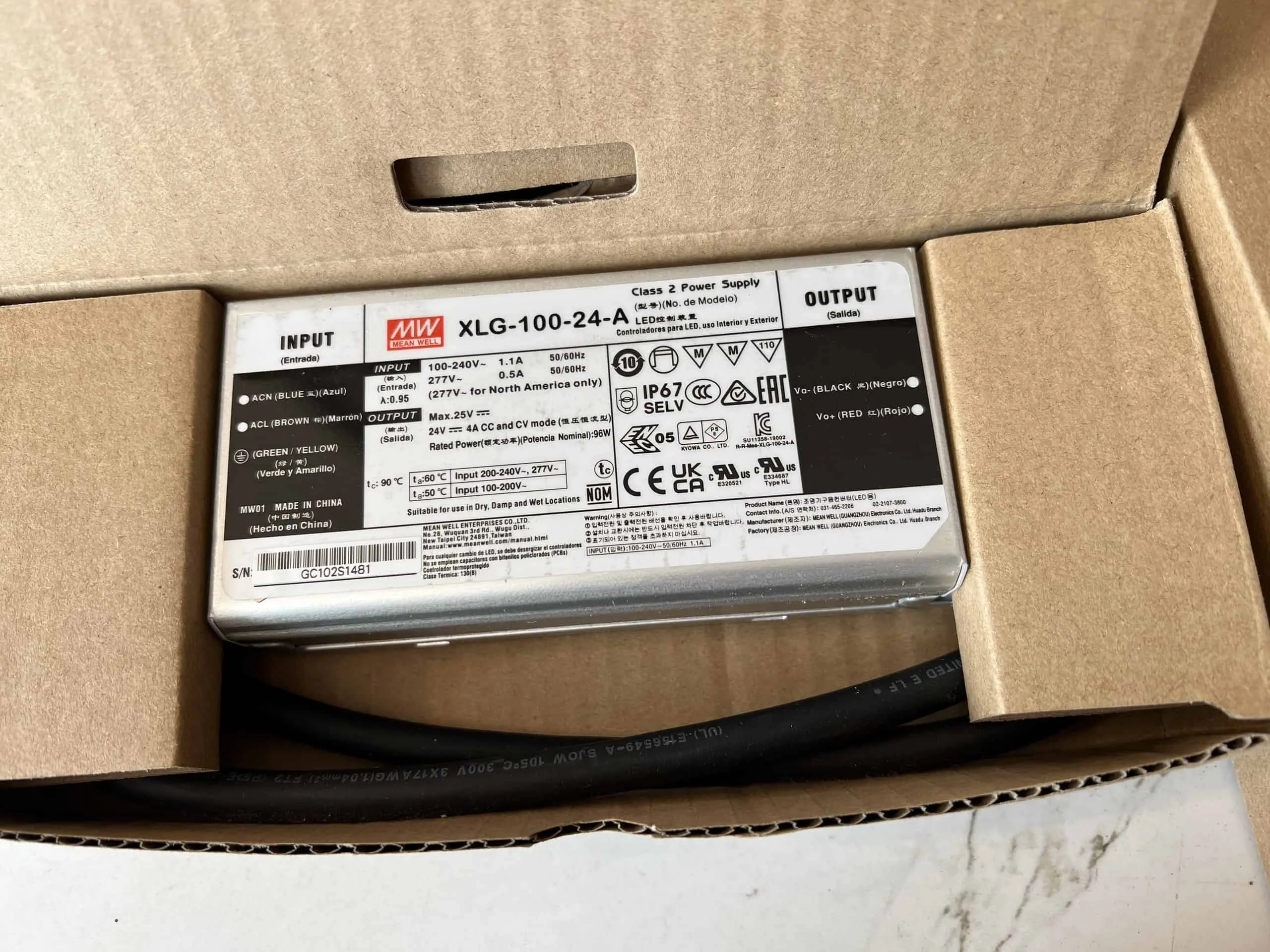 Nguồn meanwell 24V IP67 cao cấp - Ảnh 7