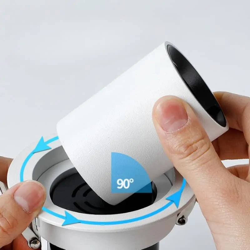 Đèn âm trần chiếu điểm chỉnh hướng góc rộng MIUOS7W75 - Ảnh 7