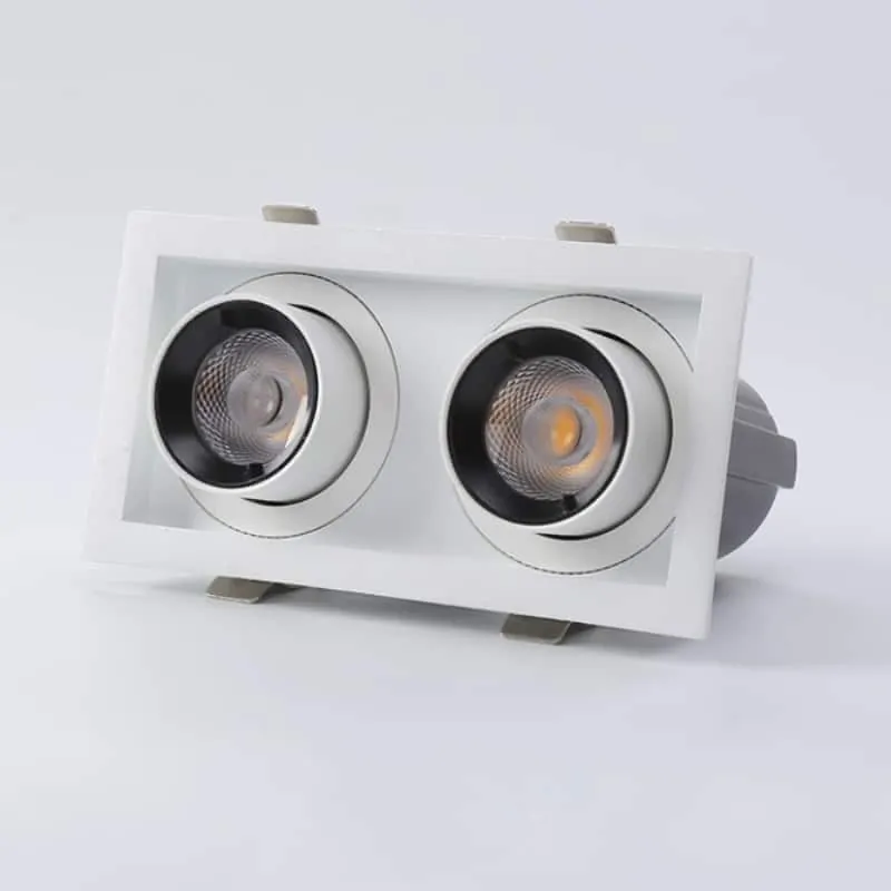 Đèn led âm trần đôi chiếu điểm chỉnh hướng góc rộng MIUVDTTPL