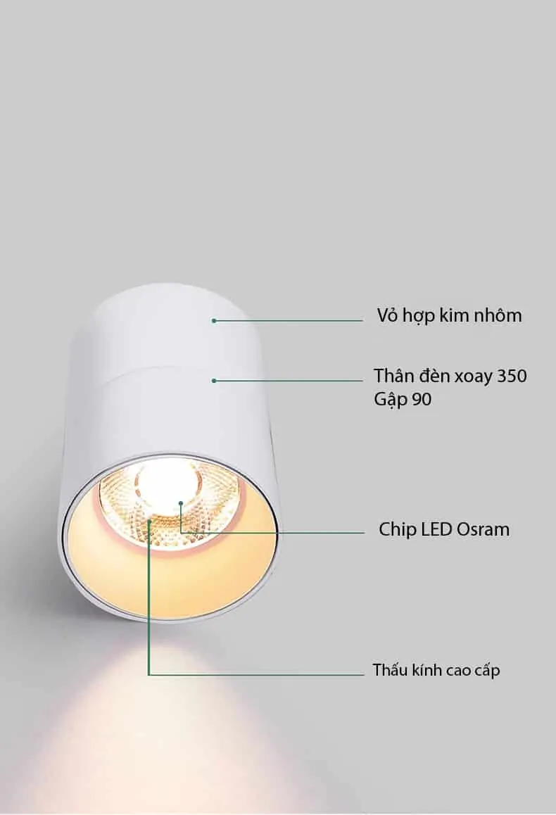 Đèn ống bơ gập xoay MIUGX7OS - Ảnh 7