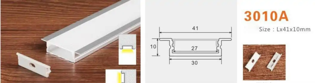 Thanh nhôm định hình LED 3010A - Ảnh 2