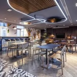 Thanh nhôm đèn led uốn cong