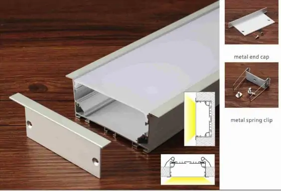 Thanh nhôm định hình led âm trần KR-7635A - Ảnh 2
