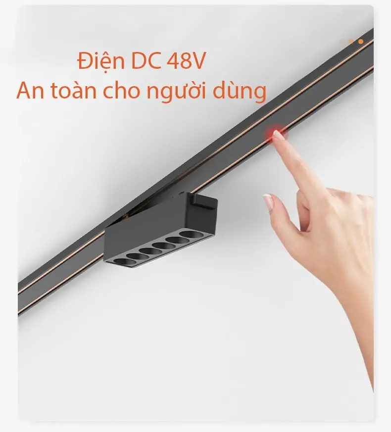 Đèn thanh ray nam châm siêu mỏng - Ảnh 4