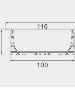 Thanh nhôm đèn led định hình KR-10040A