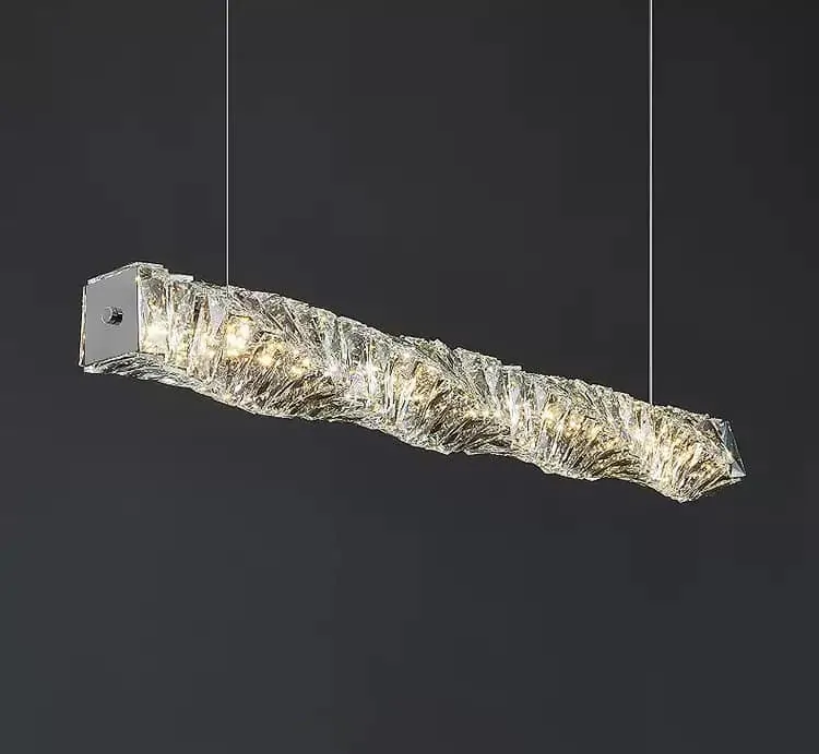Đèn thả đảo bếp pha lê phong cách đơn giản - Ảnh 2
