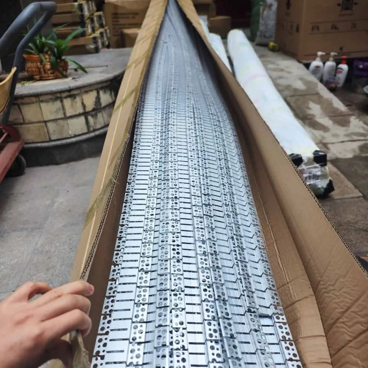 thanh nhôm đèn led uốn cong, đèn led thanh nhôm ziczac