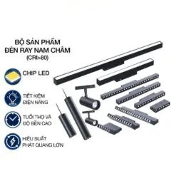 Đèn thanh ray nam châm