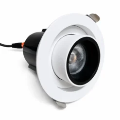 Góc nghiêng đèn âm trần MIUOS7W75 thể hiện cụm chiếu điểm chỉnh hướng