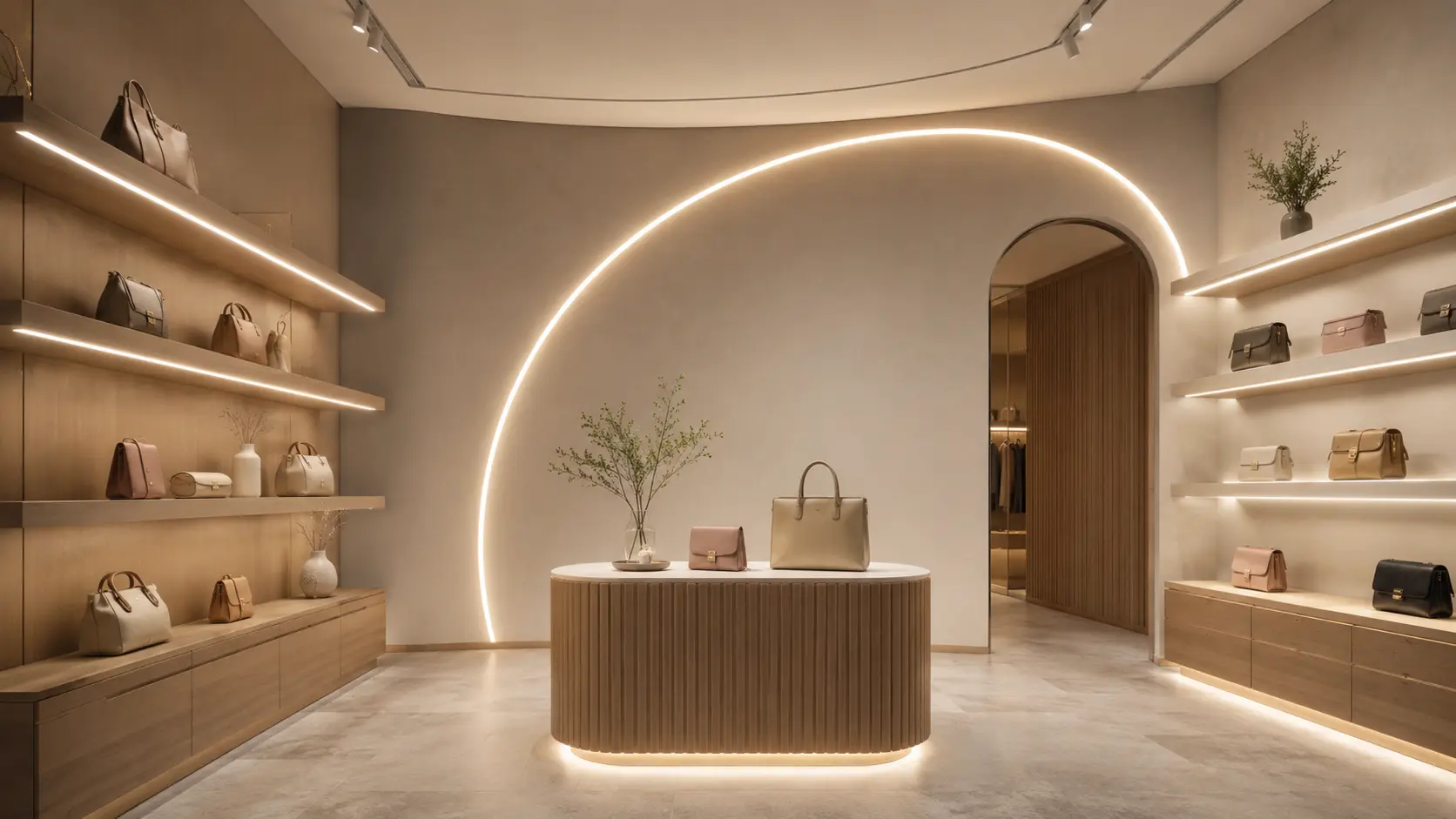 Kết hợp silicon LED và thanh nhôm LED trong showroom
