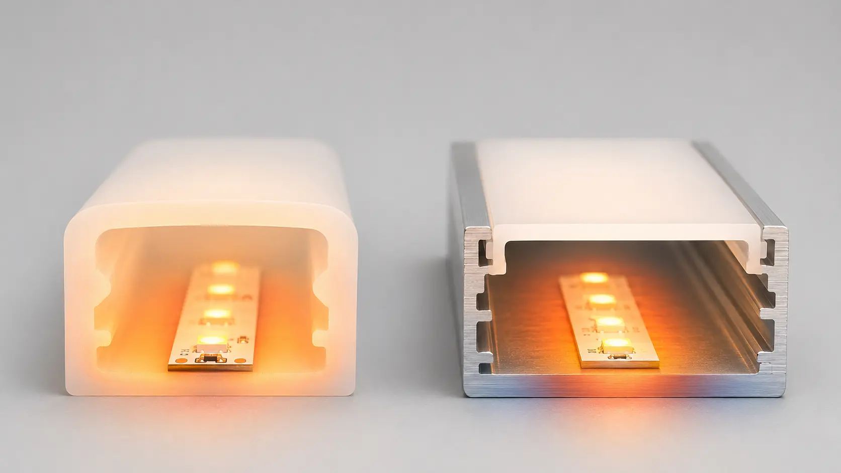 So sánh khả năng tản nhiệt của silicon và thanh nhôm LED
