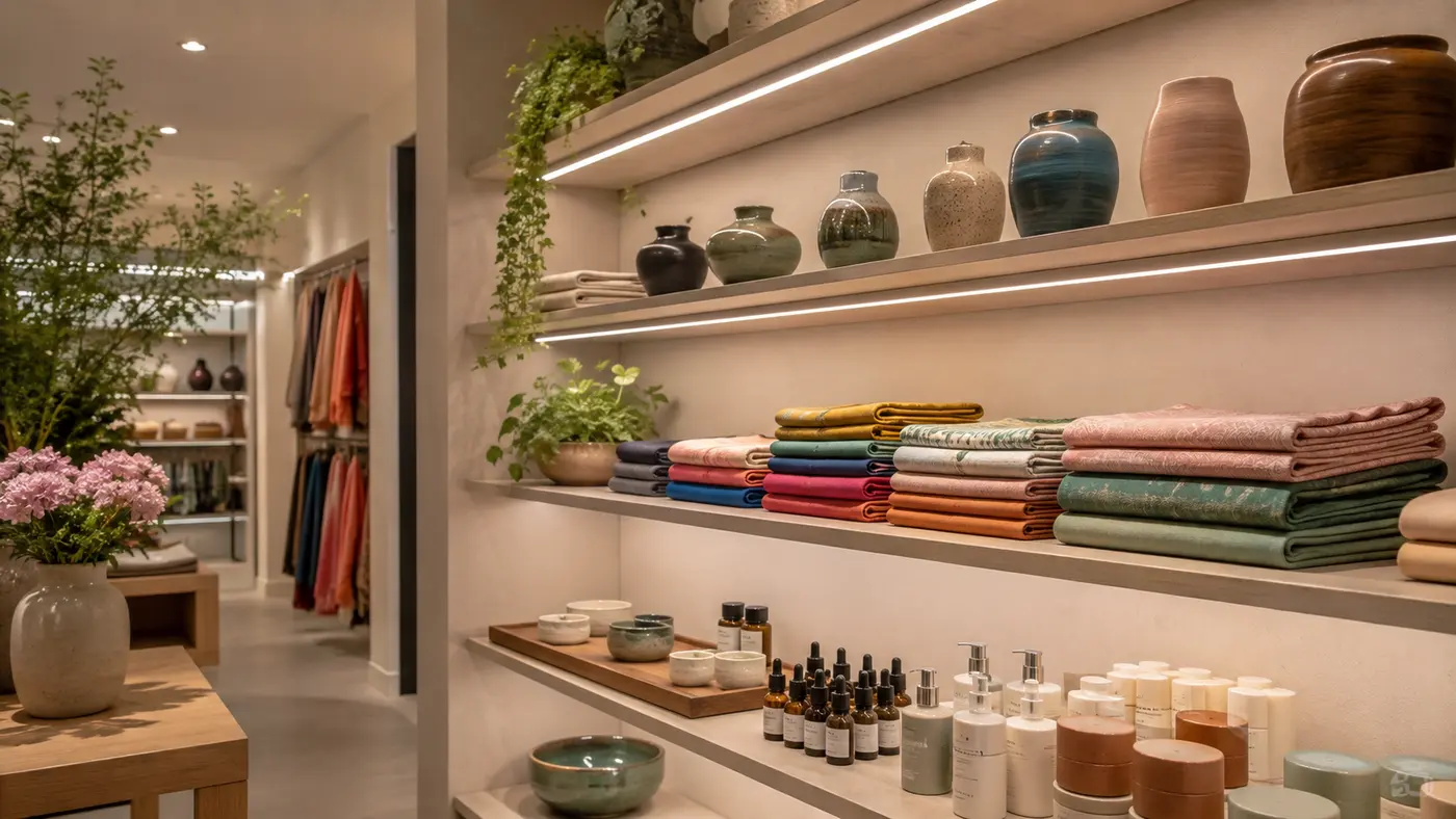 LED dây chiếu sáng kệ trưng bày và showroom