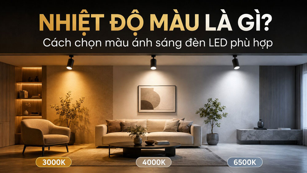 Nhiệt độ màu là gì? Cách chọn màu ánh sáng đèn LED