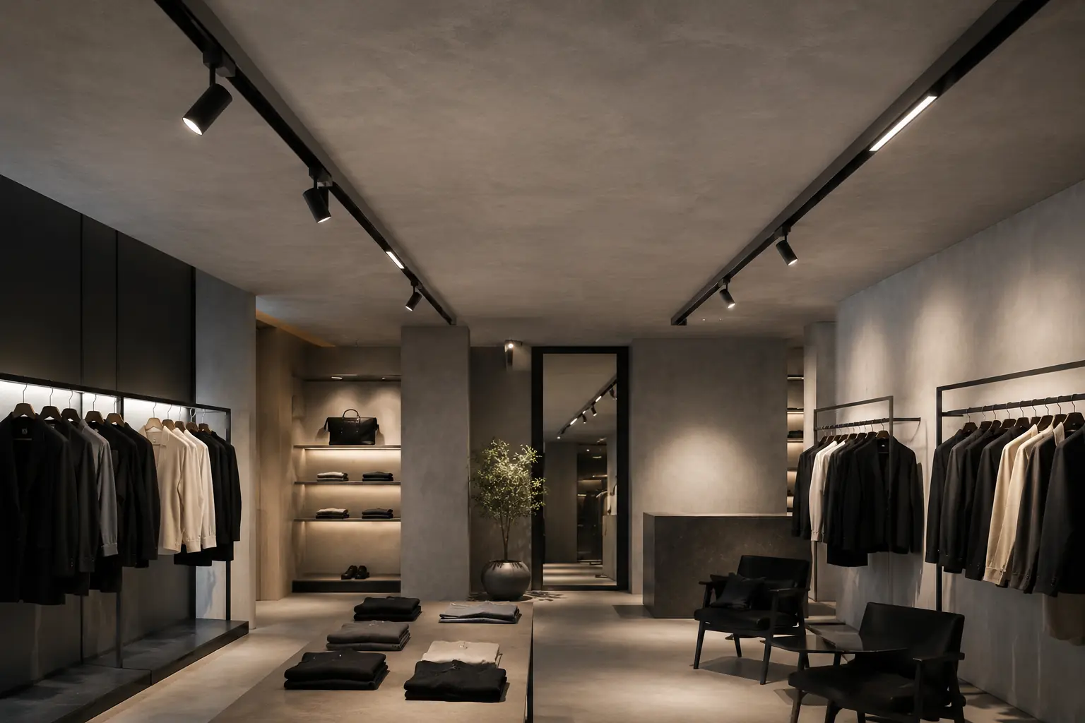 Ray nam châm lắp nổi MIUR20 cho showroom thời trang
