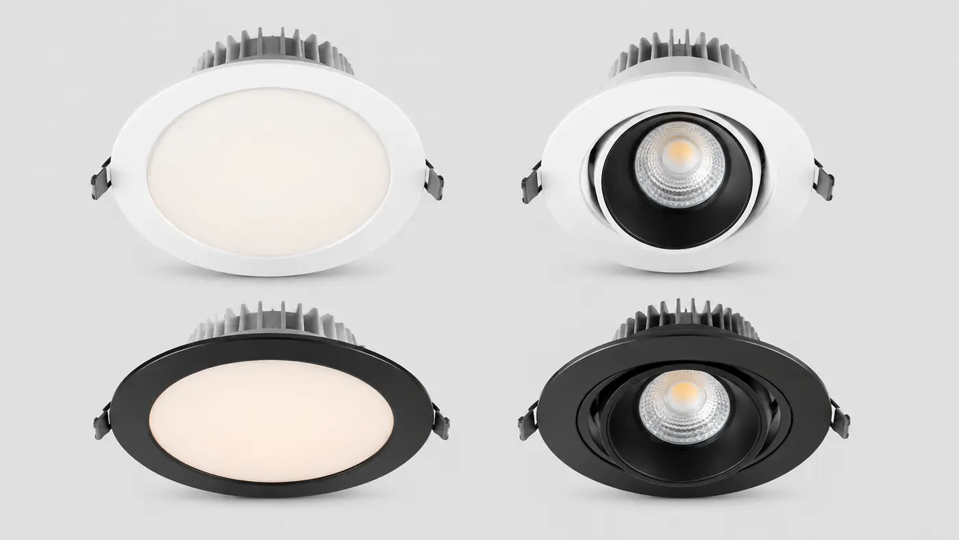 So sánh đèn âm trần tán quang và đèn spotlight chiếu điểm