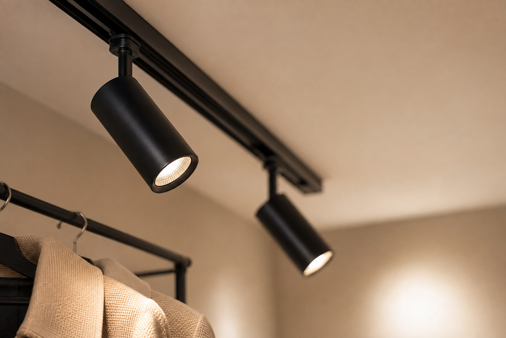 Ánh sáng Spotlight CRI cao làm nổi bật màu sắc quần áo